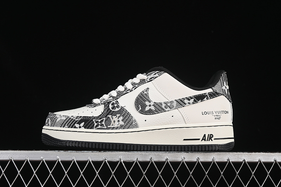Nike [SC9207-539]-[AIR FORCE 1 07 LOW LV WHITE/GREY/BLACK]-[WOMAN:36-39]-[MAN:40-45] - Image 2
