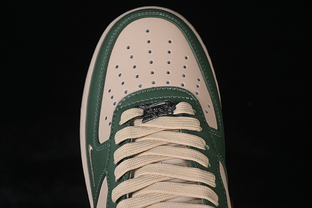Nike [NH0601-518]-[AIR FORCE 1 07 LOW CASUAL SNEAKERS BROWN/GREEN/RED]-[WOMAN:36-39]-[MAN:40-45] - Image 10
