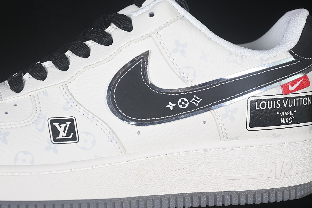 Nike [MM3399-838]-[AIR FORCE 1 07 LOW CASUAL SNEAKERS BLACK/WHITE]-[WOMAN:36-39]-[MAN:40-45] - Image 7