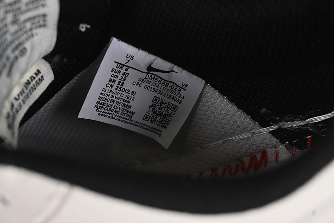 Nike [DM6688-028]-[AIR FORCE 1 07 LOW WHITE/BLACK/RED]-[WOMAN:36-39]-[MAN:40-45] - Image 6