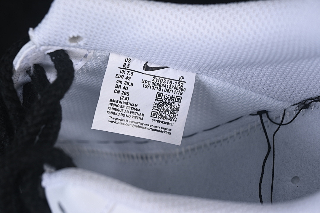 Nike [ZH0316-152]-[AIR FORCE 1 07 LOW CASUAL SNEAKERS WHITE/BLACK]-[WOMAN:36-39.5]-[MAN:40-45] - Image 6
