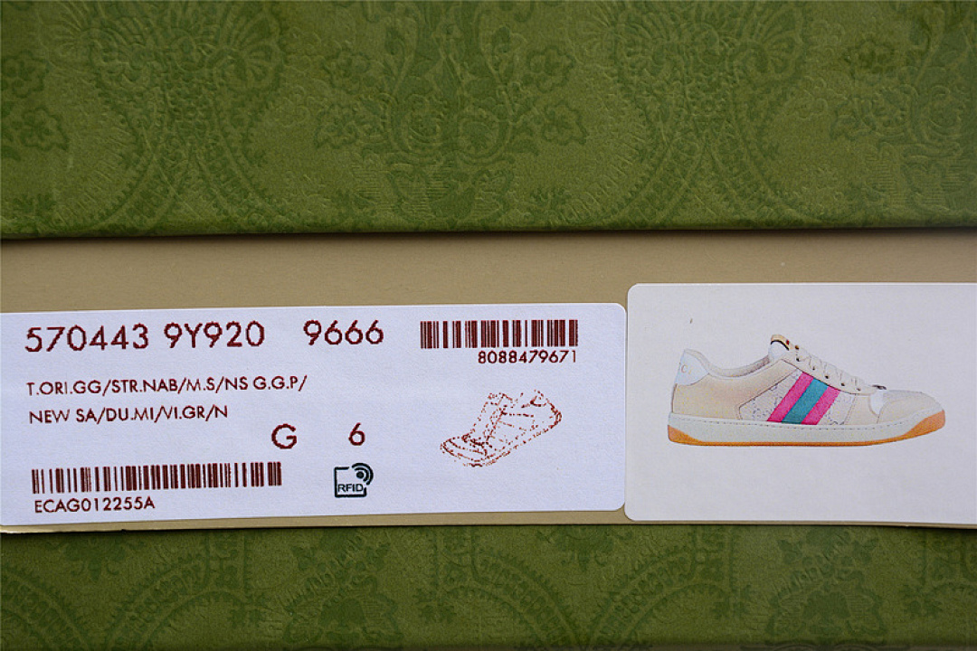 Gucci [GU*CCI DISTRESSED SCREENER SNEAKER BEIGE/PINK/GREEN]-[WOMAN:35-39]-[MAN:40-45] - Image 2