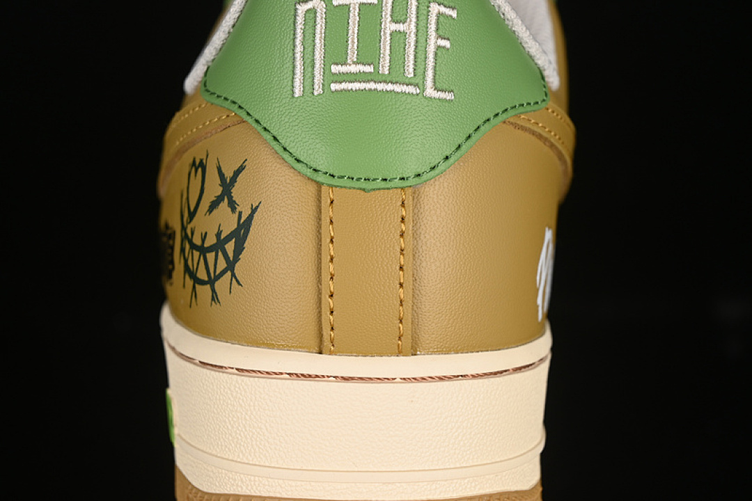 Nike [XL2321-666]-[AIR FORCE 1 07 LOW CHIVALRY BROWN/GREEN]-[WOMAN:36-39]-[MAN:40-45] - Image 7