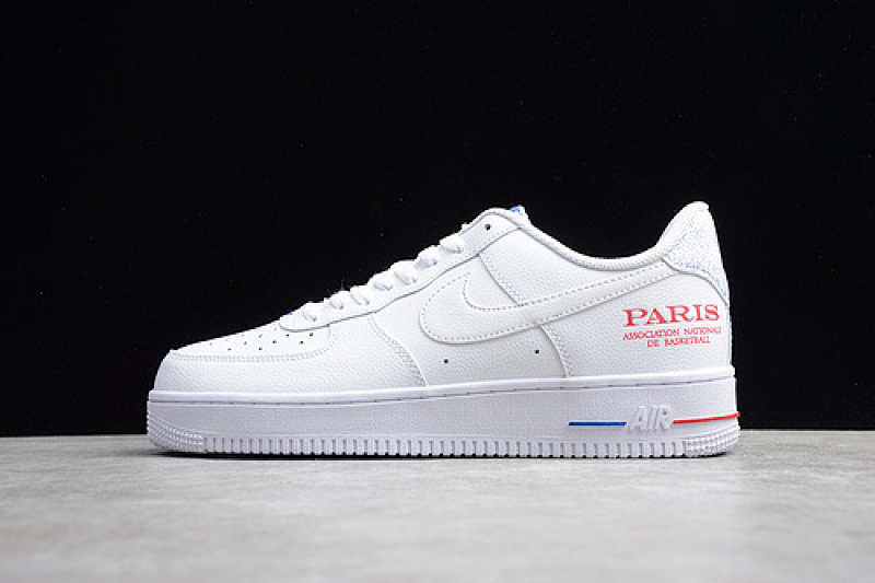 Nike Nike AIR FORCE 1 LOW NBA PARIS GAME WHITE/WHITE/RED · CW2367-100, photo 1
