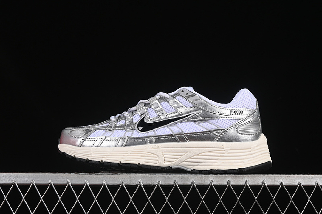 Nike [CD6404-105]-[P-6000 PRM WHITE/METALLIC SILVER/FLAT SILVER/BLACK]-[MAN:39-45], photo 1