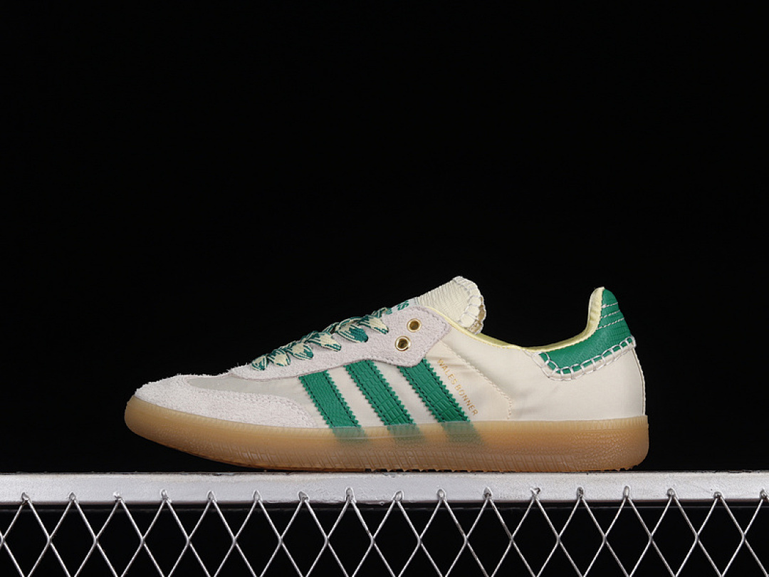 Adidas Adidas WALES BONNER X SAMBA SHOES CREAM WHITE/BOLD GREEN/EASY YELLOW · GY4344, photo 1