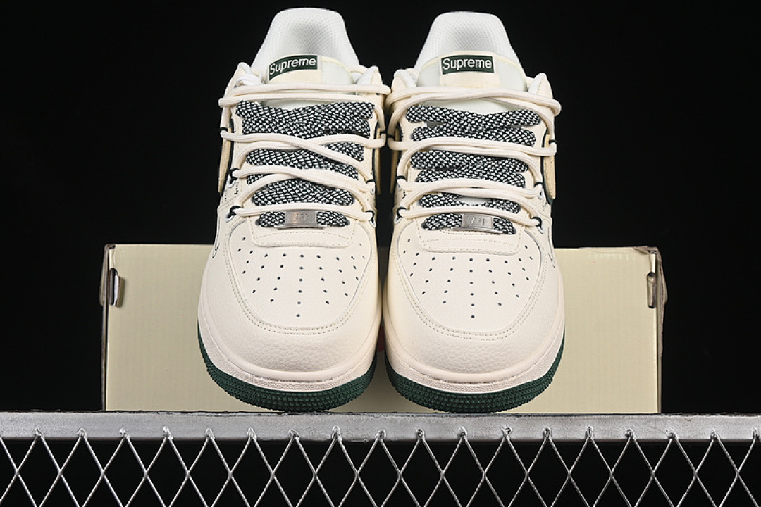Nike [DM6868-057]-[AIR FORCE 1 07 LOW SUPREME BEIGE/GREEN/WHITE]-[WOMAN:36-39]-[MAN:40-45] - Image 13