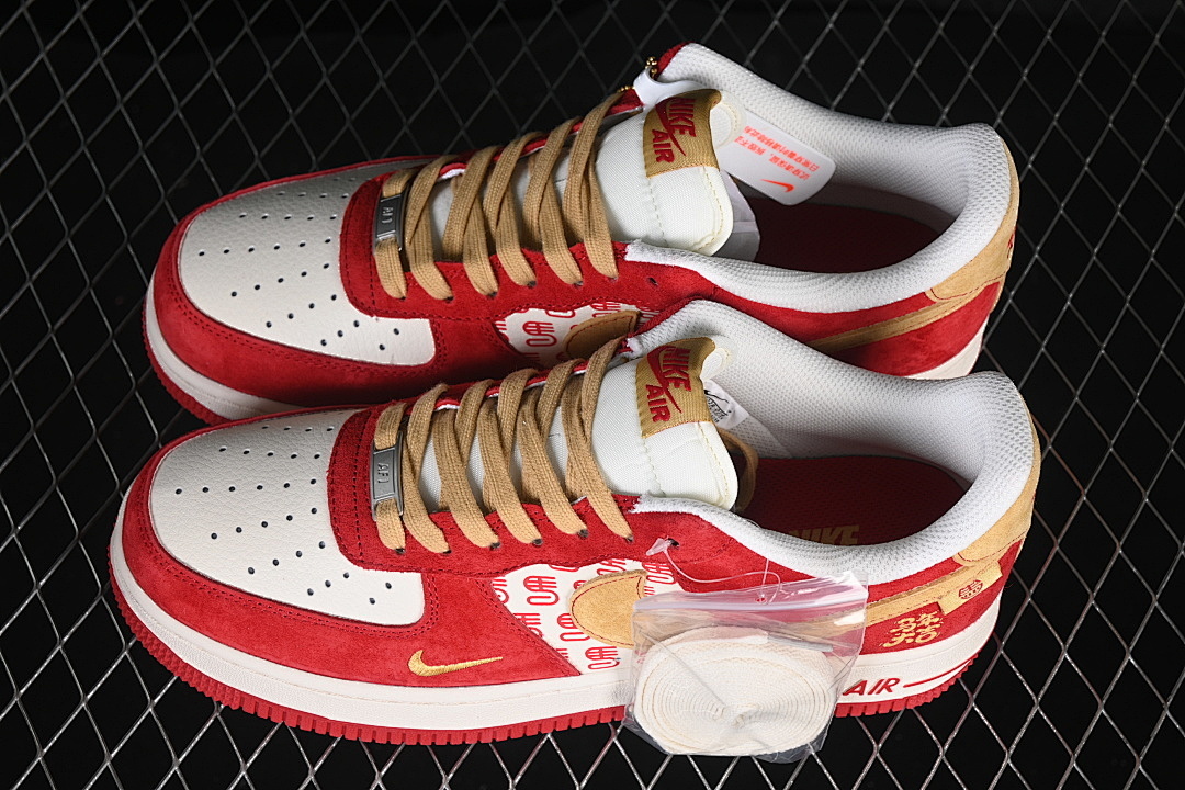 Nike [XD0028-014]-[AIR FORCE 1 07 LOW WHITE/RED/GOLD]-[WOMAN:36-39]-[MAN:40-45] - Image 11