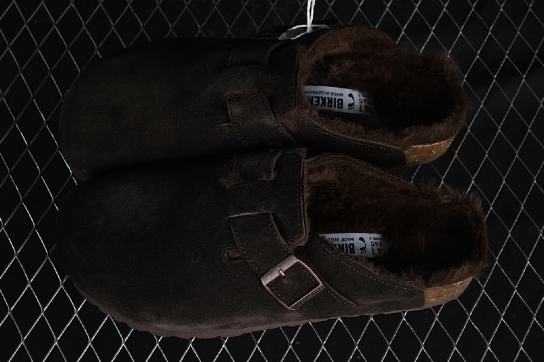 Birkenstock [BIRKENSTOCK AUTUMN AND WINTER FLEECE COLLECTION MOCHA BROWN/COFFEE]-[WOMAN:35-39]-[MAN:40-45] - Image 8
