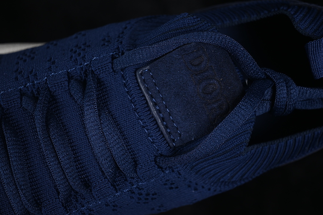 Dior [LOUNGE LACE UP CASUAL LIFE SHOES CONCRETE NAVY BLUE/MIDNIGHT BLUE]-[MAN:40-45] - Image 7