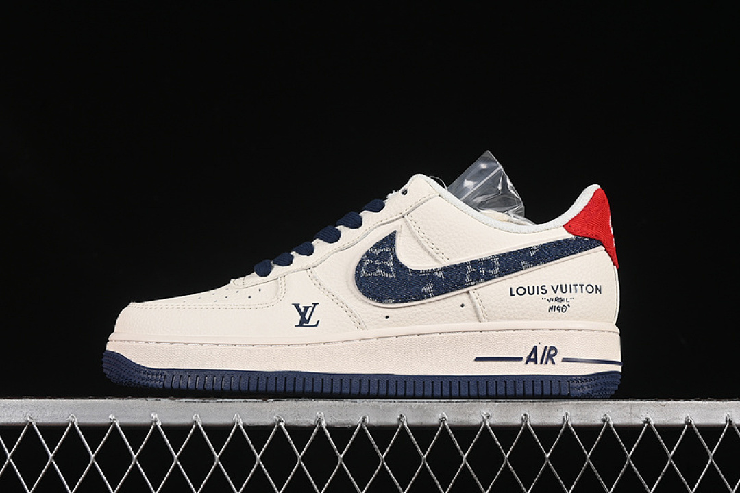Nike [XX3168-128]-[AIR FORCE 1 07 LOW LV WHITE/BLUE/RED]-[WOMAN:36-39]-[MAN:40-45] - Image 2