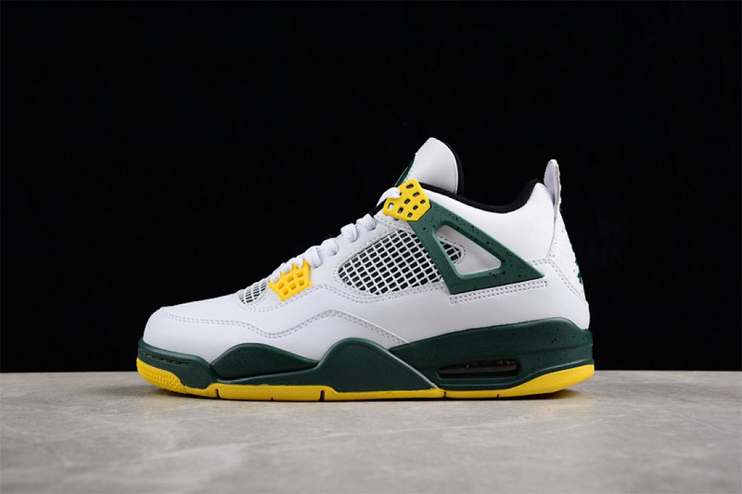 Jordan [257-255275]-[AIR JORDAN 4 PE WHITE/YWLLOW/GREEN]-[WOMAN:36-39]-[MAN:40-47.5], photo 1