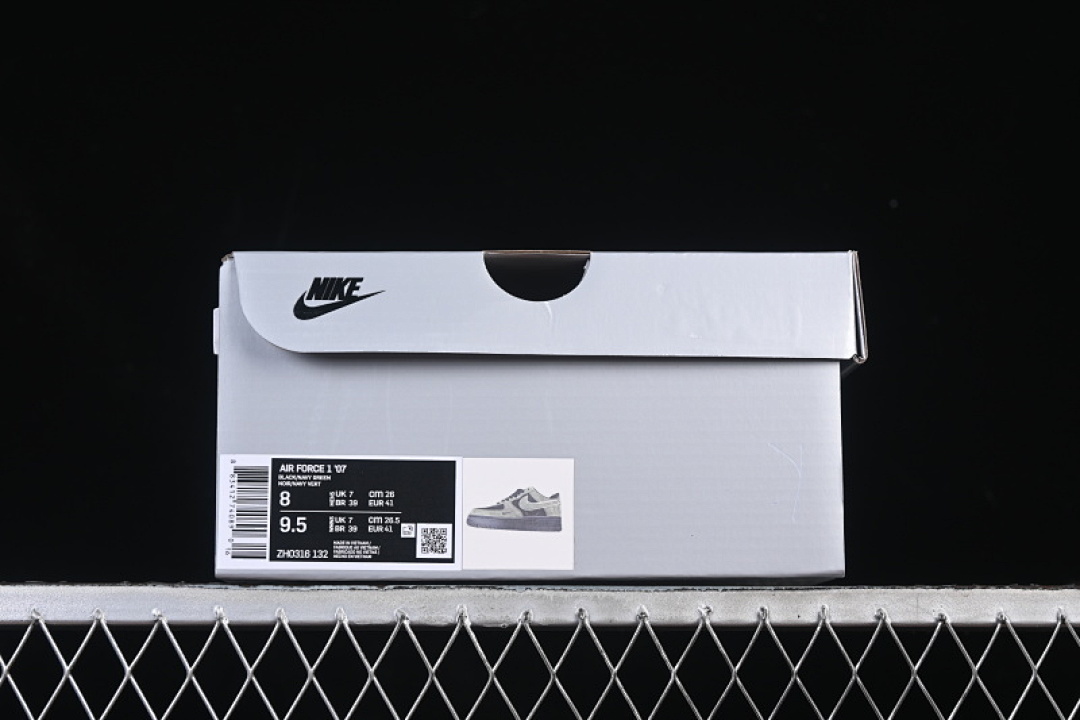 Nike [ZH0316-132]-[AIR FORCE 1 07 LOW CASUAL SHOES DARK GRAY/BLACK]-[WOMAN:36-39]-[MAN:40-45] - Image 11
