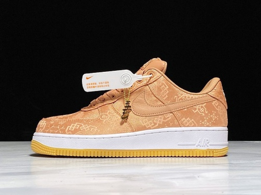 Nike [CJ5290-600]-[H12 AIR FORCE 1 LOW CLOT ROSE GOLD/WHITE-GUM MEDIUM (BROWN]), photo 1
