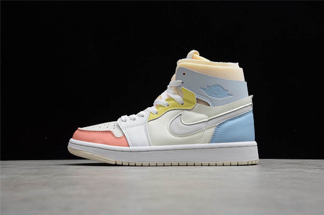 Jordan Jordan [DJ6910-100]-[AIR 1 ZOOM AIR COMFORT HIGH TO MY FIRST COACH LIGHT ZITRON/WHITE], photo 1