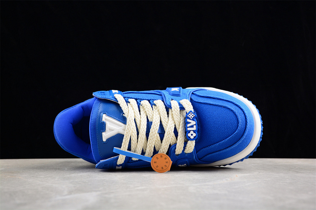Louis Vuitton [L*V TRAINER MAXI WHITE/BLUE]-[WOMAN:35-39]-[MAN:40-45] - Image 13