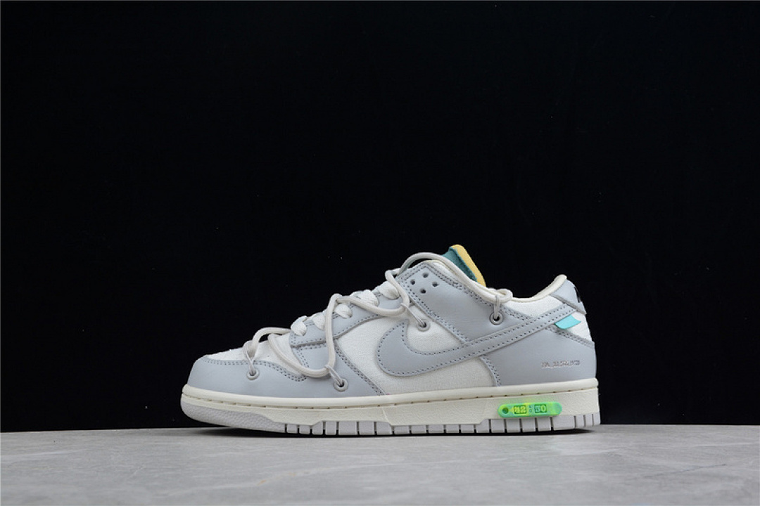 Off-White [DM1602-117]-[OW X SB DUNK LOW LOT 42 OF 50 SAIL/NEUTRAL GREY/LIGHT BONE]-[UNISEX:36-47.5], photo 1