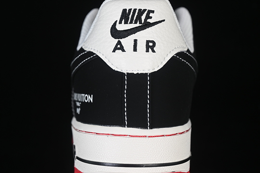 Nike [FN4932-002]-[AIR FORCE 1 07 LOW CASUAL SNEAKERS BLACK/RED/WHITE]-[WOMAN:36-39]-[MAN:40-45] - Image 6
