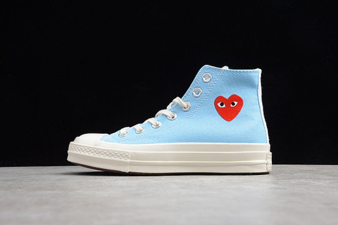 Comme des Garcons [168300C]-[PLAY CDG X CHUCK TAYLOR 70 HIGH TOP BALTIC SEA/EGRET]-[UNISEX:35-44], photo 1