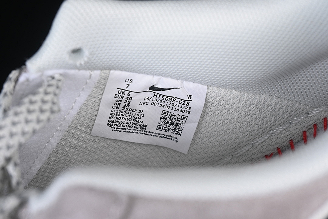 Nike [HT5088-628]-[AIR FORCE 1 07 LOW CASUAL SNEAKERS RED/WHITE/DARK GRAY]-[WOMAN:36-39]-[MAN:40-45] - Image 5