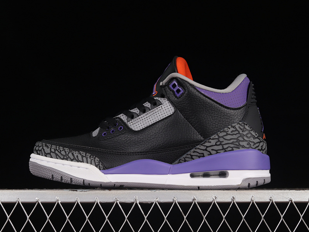 Jordan [CT8532-050]-[AIR JORDAN 3 RETRO BLACK/CEMENT GREY/WHITE/COURT PURPLE]-[MAN:40-47.5], photo 1
