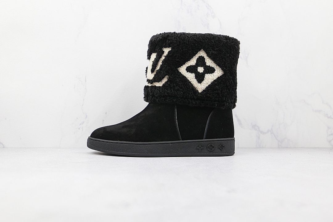 Louis Vuitton Louis Vuitton [L*V WOOL BOOTS BLACK/BLACK/WHITE]-[WOMAN:35-40], photo 1