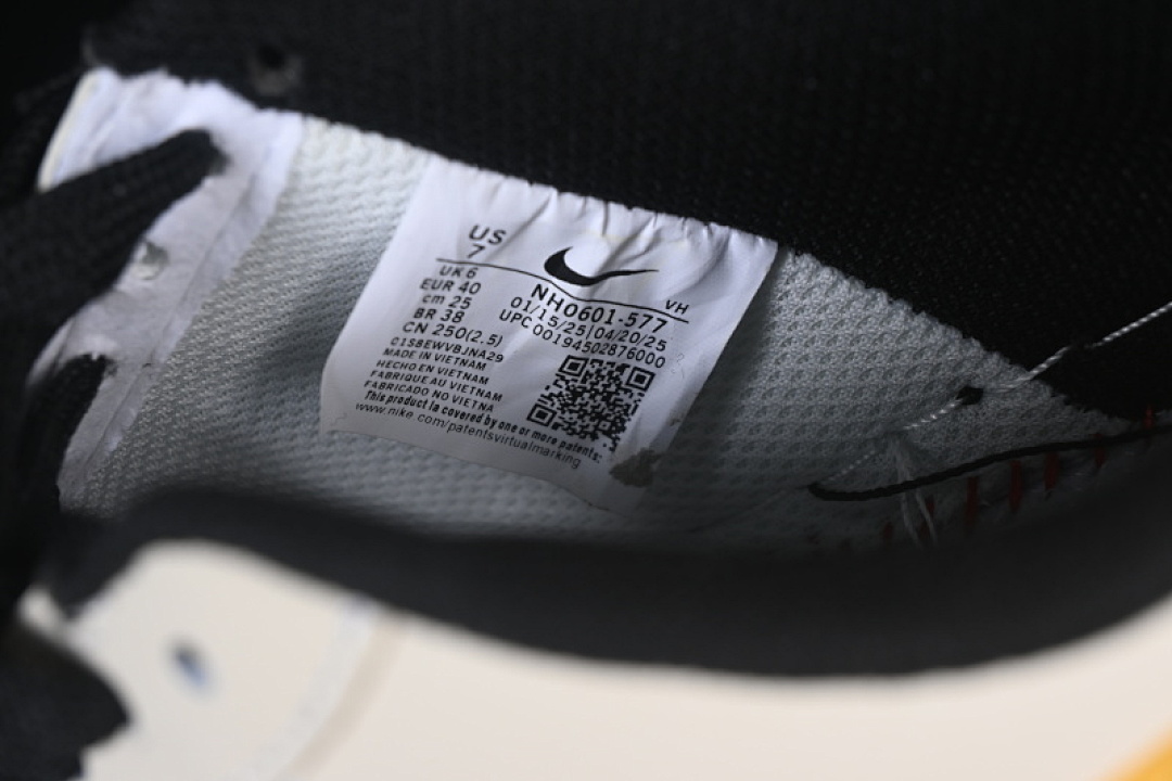 Nike [NH0601-577]-[AIR FORCE 1 07 LOW WHITE/NAVY BLUE/YELLOW]-[WOMAN:36-39]-[MAN:40-45] - Image 6