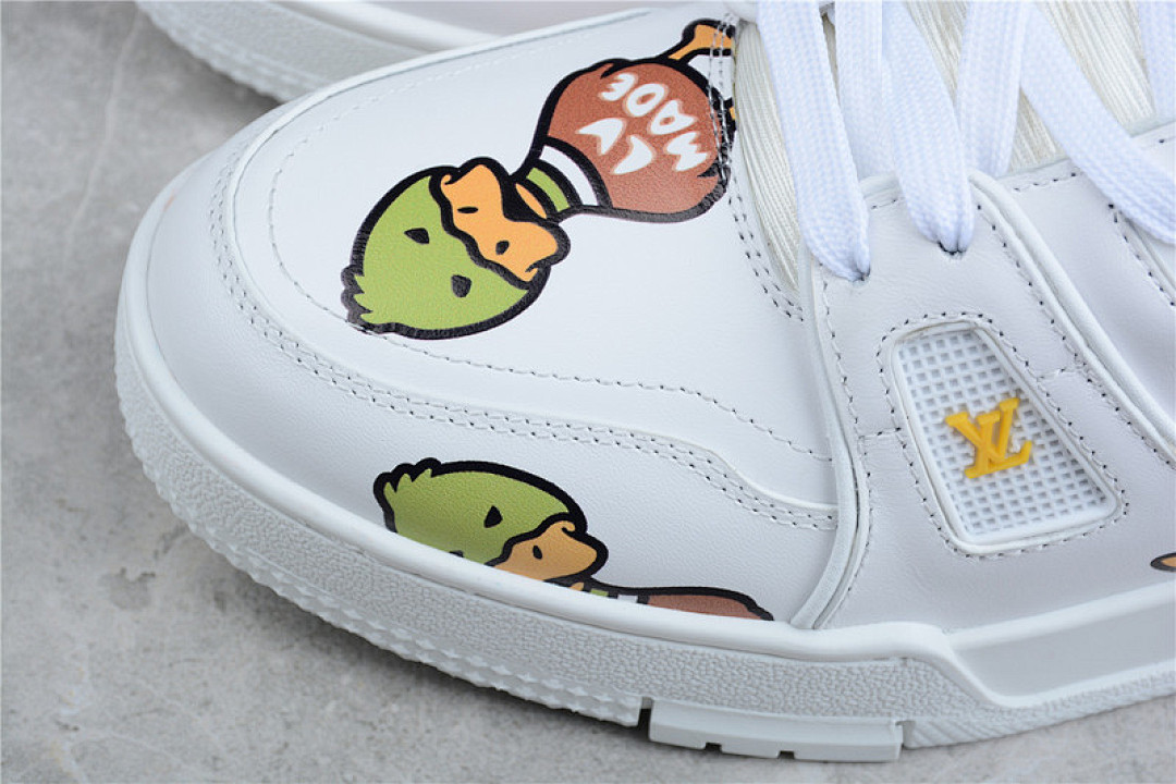 Louis Vuitton [65PIOO201]-[L*V TRAIL SNEAKERS WHITE/WHITE/MULTI-COLOR]-[MAN:38-45] - Image 9
