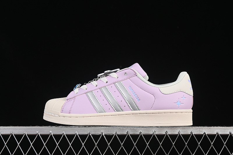 Purple Adidas SUPERSTAR WHITE/PURPLE/SILVER · JQ8776, photo 1