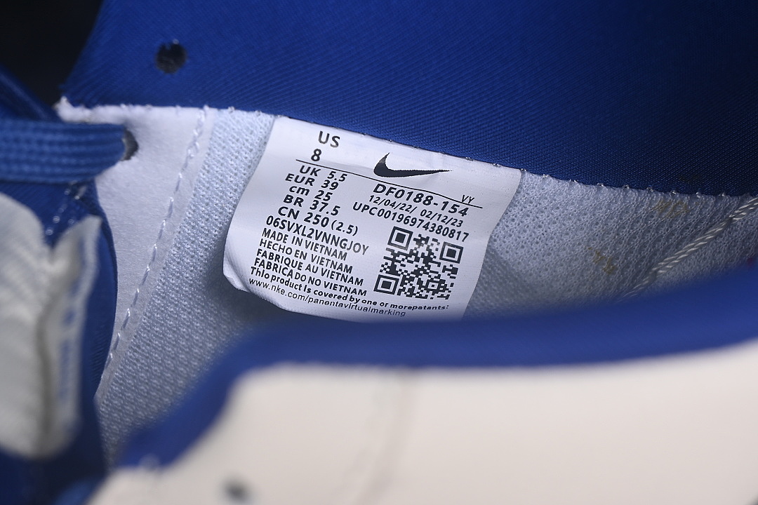 Nike [DF0188-154]-[AIR FORCE 1 07 LOW CASUAL SNEAKERS KLEIN BLUE/GREY]-[WOMAN:36-39]-[MAN:40-45] - Image 5