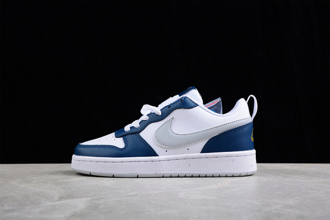 Unbranded [BQ5448-121]-[COURT BOROUGH LOW 2 GS WHITE/VALERIAN BLUE/LIGHT GREY]-[UNISEX:36-45], photo 1