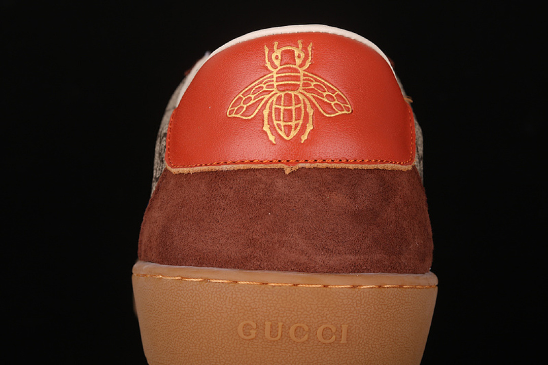 Gucci [GU*CCI ACE EMBROIDERED LOW-TOP SNEAKER BROWN/BLUE]-[UNISEX:38-44] - Image 8