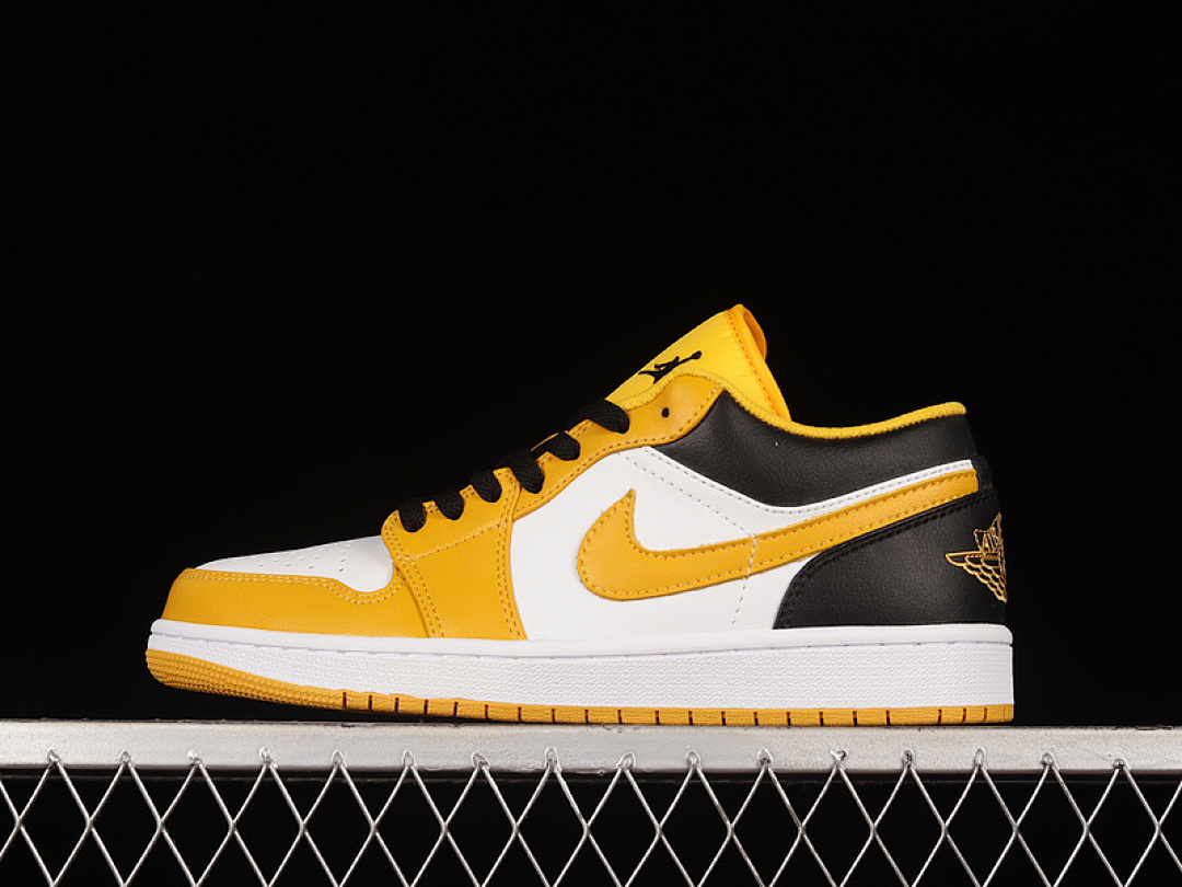 Jordan [553558-701]-[AIR JORDAN 1 LOW UNIVERSITY GOLD/WHITE/BLACK]-[WOMAN:36-39]-[MAN:40-47.5], photo 1