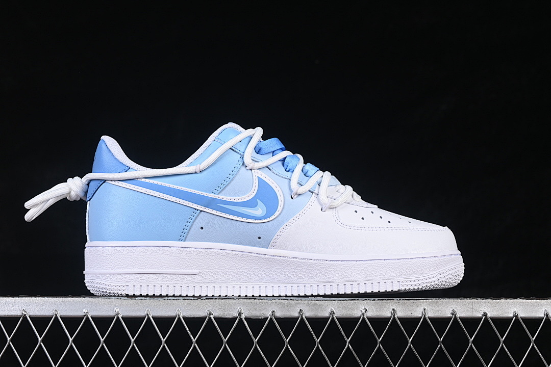 Nike [CD2288-951]-[AIR FORCE 1 07 LOW CASUAL SNEAKERS SKY BLUE/WHITE]-[WOMAN:36-39]-[MAN:40-45] - Image 15