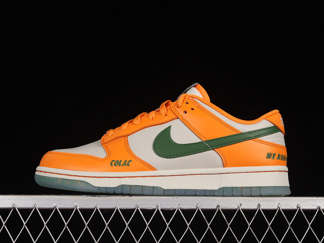 Unbranded [DR6188-800]-[FLORIDA A&M UNIVERSITY SB DUNK LOW ORANGE HORIZON/FORTRESS GREEN]-[36-46], photo 1