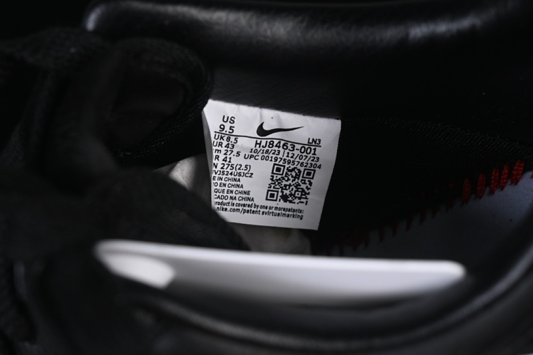 Nike [HJ8463-001]-[AIR FORCE 1 07 LOW CASUAL SNEAKERS BLACK/WHITE]-[WOMAN:36-39]-[MAN:40-45] - Image 6