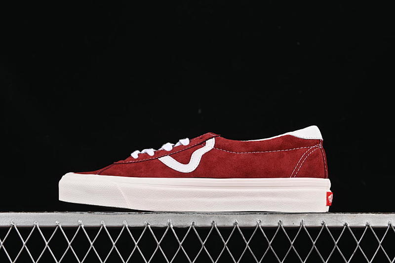 LOW TOP CANVAS VULCANIZED SHOES WINE RED/BEIGE · VN0A3WLQQA6, photo 1