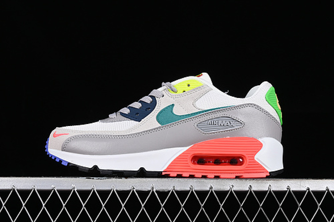 Unbranded [DA5562-001]-[AIR MAX 90 BLACK/GREEN/GREY/ORANGE/WHITE]-[WOMAN:36-39]-[MAN:40-45], photo 1
