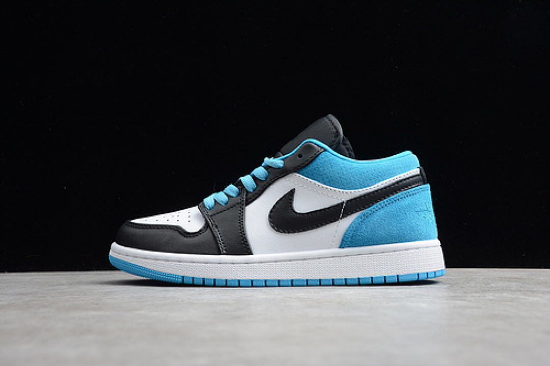 Jordan [CK3022-004]-[AIR JORDAN 1 LOW BLACK/BLACK-LASER BLUE-WHITE]-[UNISEX:36-47], photo 1