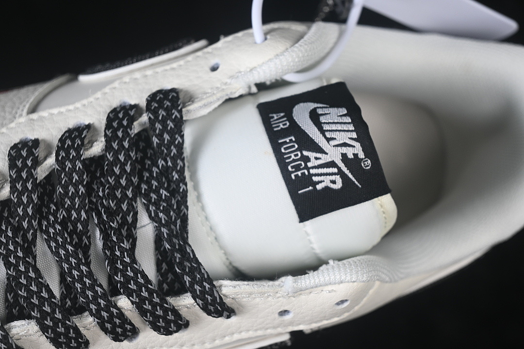 Nike [DN9688-105]-[AIR FORCE 1 07 LOW CASUAL SNEAKERS WHITE/BLACK/WHITE]-[WOMAN:36-39]-[MAN:40-45] - Image 9
