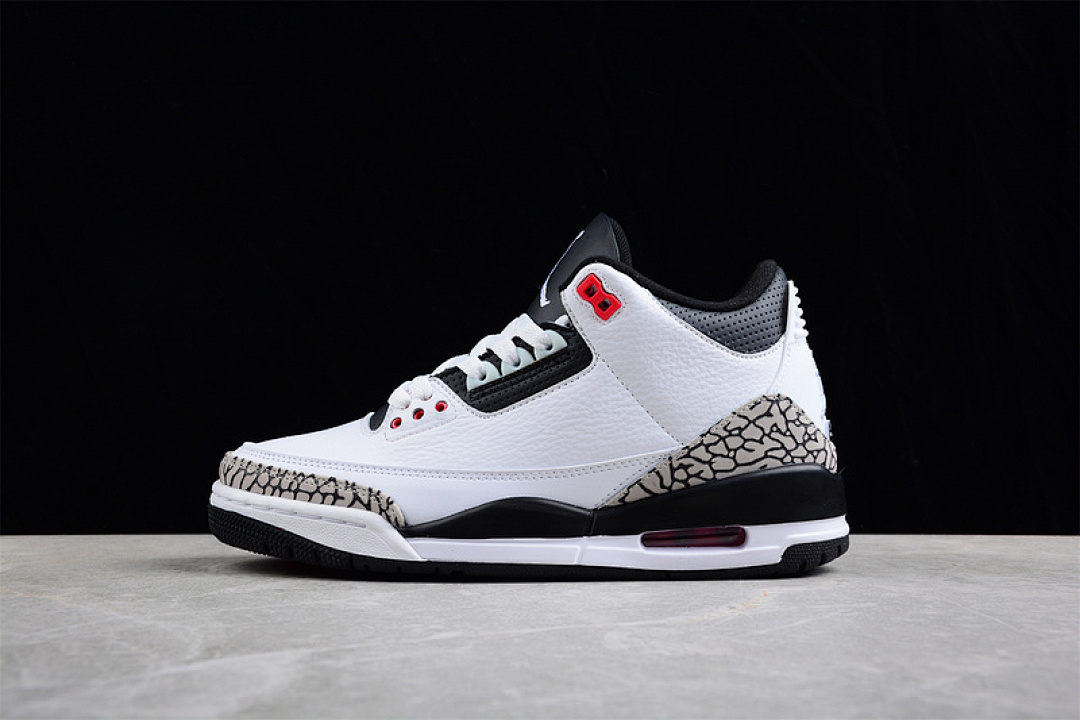 Jordan [136064-123]-[AIR JORDAN 3 RETRO WHITE/BLACK-CMNT GRY-INFRRD 23]-[MAN:40-48], photo 1