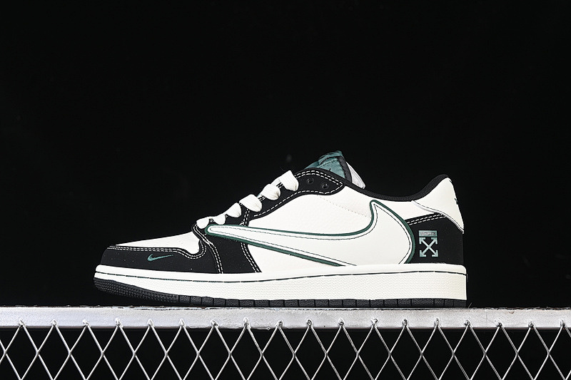 Jordan TRAVIS SCOTT X FRAGMENT DESIGN AIR Jordan 1 LOW OG SP BLACK/WHITE/GREEN · SJ2068-114, photo 1