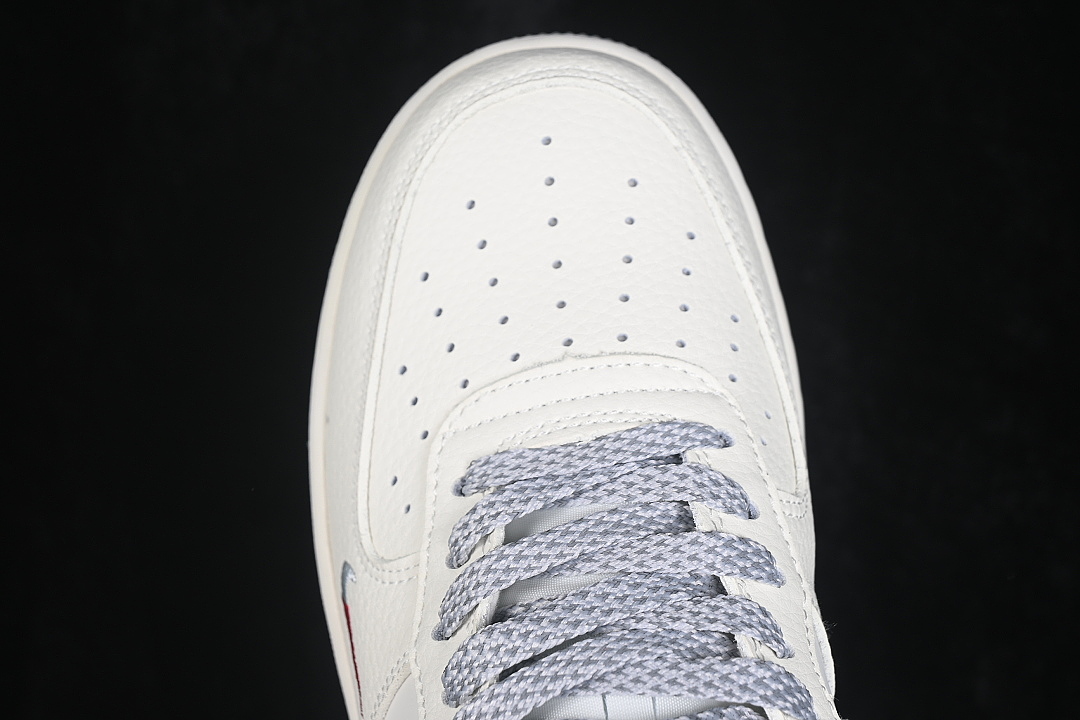 Nike [DN9688-106]-[AIR FORCE 1 07 LOW CASUAL SNEAKERS WHITE/GREY/WHITE]-[WOMAN:36-39]-[MAN:40-45] - Image 10