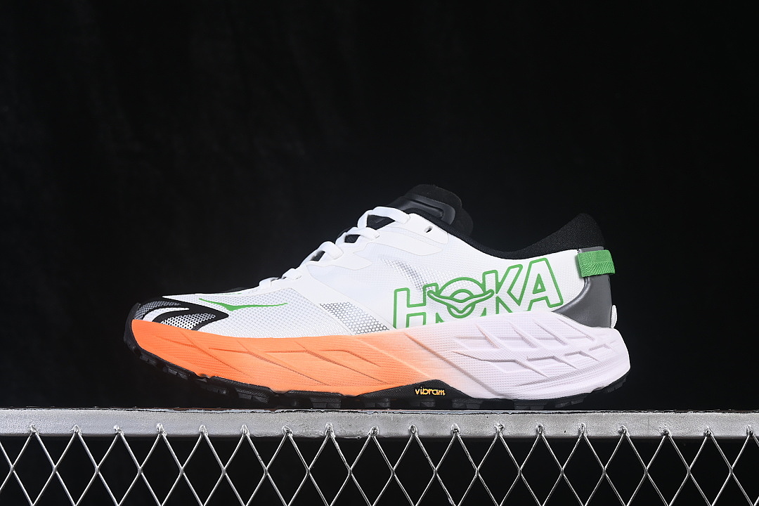 Hoka Hoka [1171928 WBBB]-[ONE SPEED GOAT 7 CASUAL RUNNING SHOES WHITE/ORANGE]-[WOMAN:36-39]-[MAN:40-45], photo 1