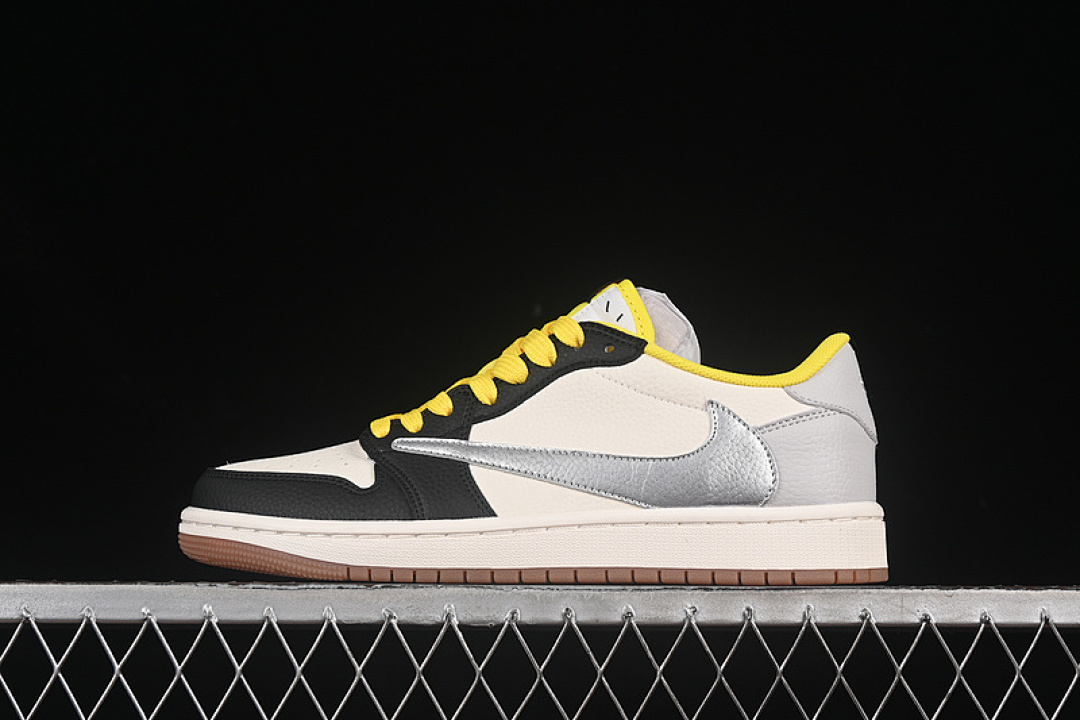 Jordan [DN6901-095]-[TRAVIS SCOTT FRAGMENT DESIGN AIR JORDAN 1 LOW WHITE/YELLOW/BLACK/SILVER/GREY], photo 1