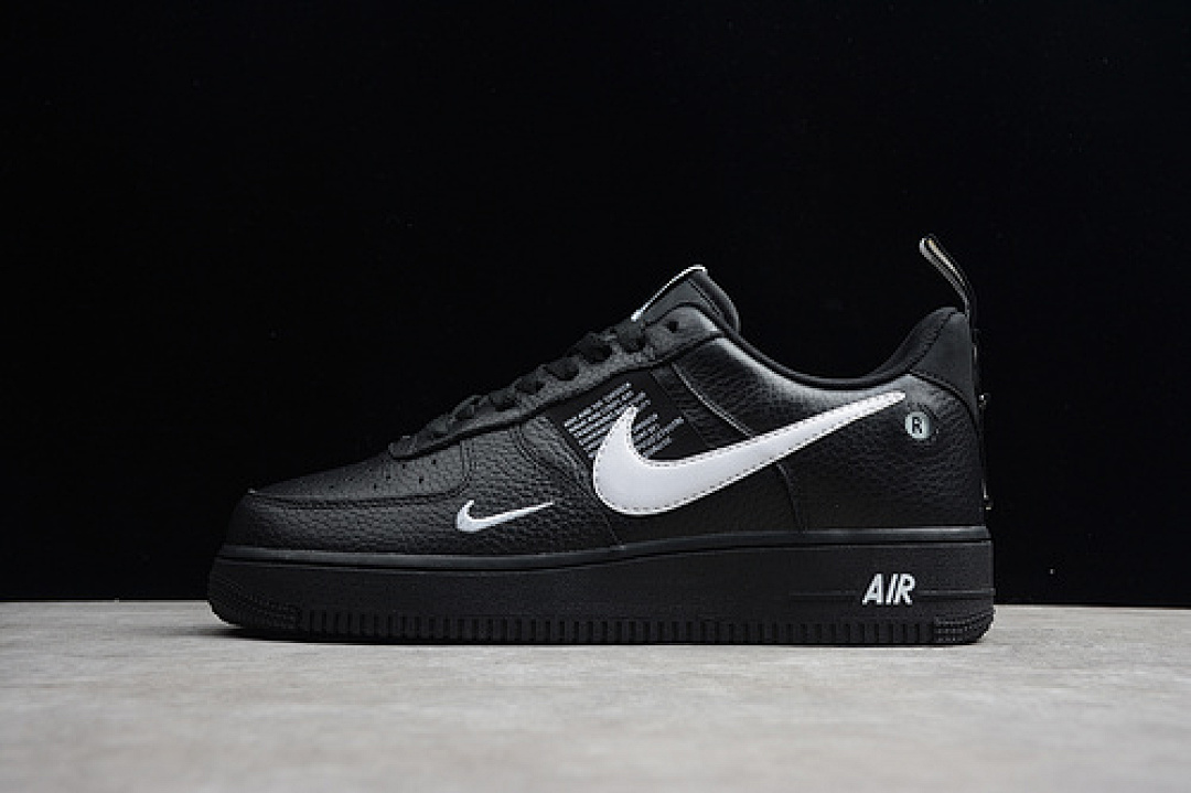 Nike [AJ7747-001]-[AIR FORCE 1 LOW 07 LV8 UTILITY BLACK/WHITE-BLACK-TOUR YELLOW]-[UNISEX:36-45]-[1.1-110], photo 1