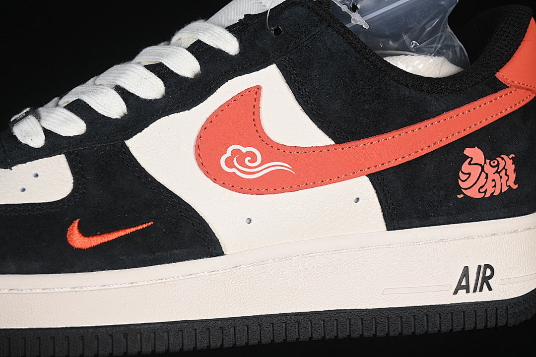 Nike [XD0028-006]-[AIR FORCE 1 07 LOW CASUAL SNEAKERS WHITE/BLACK/RED]-[WOMAN:36-39]-[MAN:40-45] - Image 8