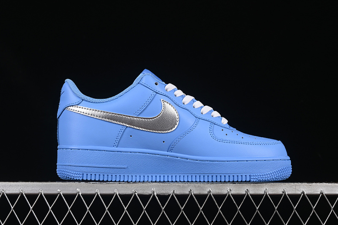 Nike [ZH0316-070]-[AIR FORCE 1 07 LOW WHITE/BLUE/SILVER]-[WOMAN:36-39]-[MAN:40-45] - Image 16