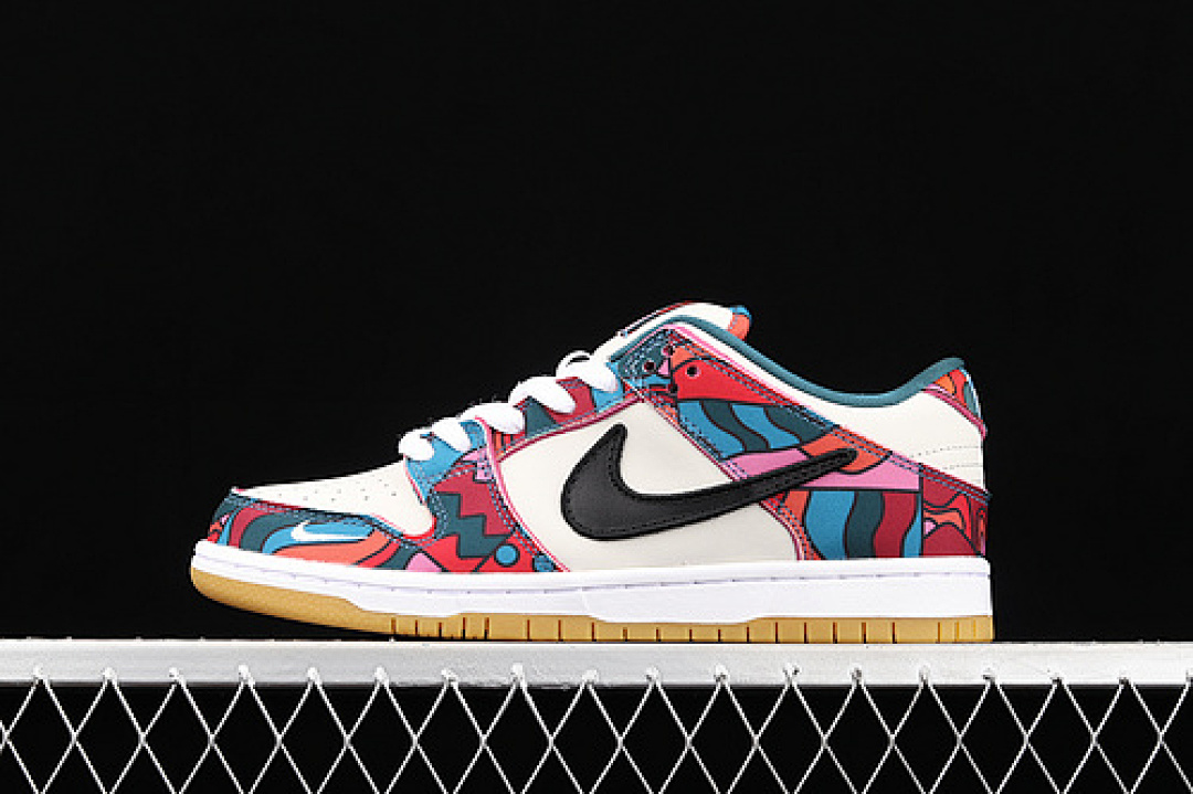 Unbranded [DH7695-600]-[DUNK LOW PRO PARRA ABSTRACT ART FIRE PINK/GYM WHITE BLUE RED]-[UNISEX:36-47.5, photo 1