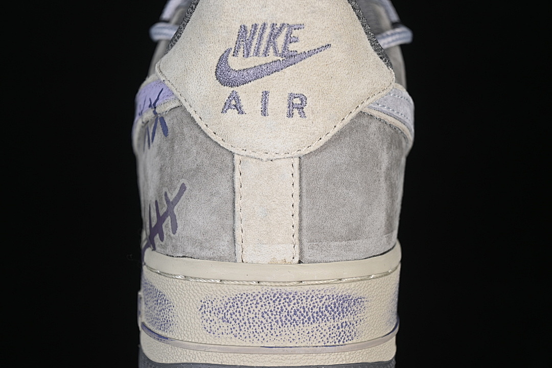 Nike [YD2425-066]-[AIR FORCE 1 07 LOW BAND AID CASUAL SNEAKERS GREY/BEIGE]-[WOMAN:36-39]-[MAN:40-45] - Image 6
